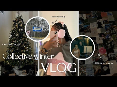 COLLECTIVE WINTER VLOG ❅ | new piercings, christmas festivities, road tripping, etc.