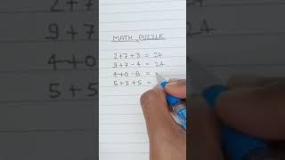 Math puzzle🙄😱👌#math #mathpuzzle #trickymath #short #video #newshorts