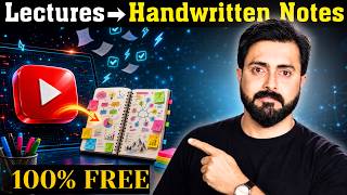 100% FREE AI to Convert Any YouTube Lecture Into Handwritten Notes in Seconds