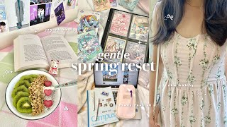 gentle spring reset ☘️ building habits, whimsy yogurt bowls, study routine, afternoon tea, pokémon
