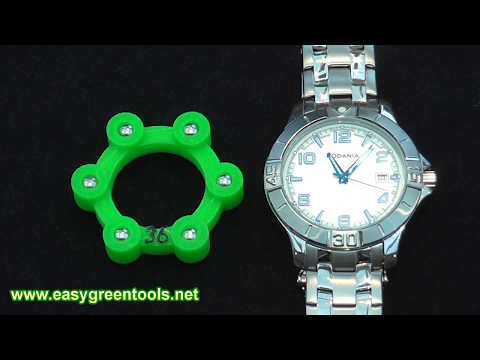 Watch battery replacement tutorial for back with 6 notches using a cheap tool