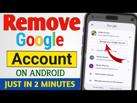 How To Remove Google Account From an Android Phone | How To Sign Out Of Google Account Android