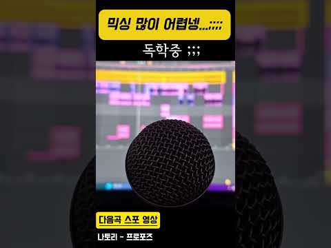 믹싱 독학으로  처음하는 사람 / 다음 커버곡 스포