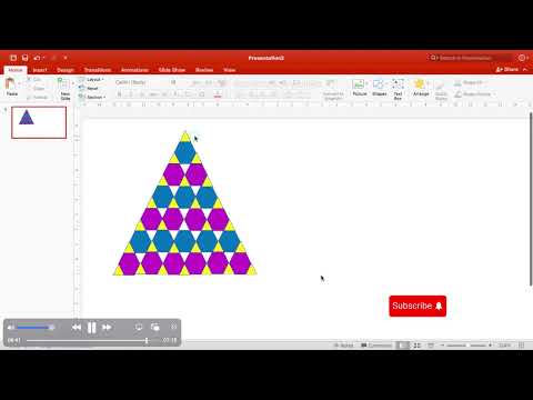 Draw pretty tessellating polygons or designs in PowerPoint
