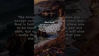 God Is Faithful 🙏 A Way of Escape in Temptation | 1 Corinthians 10:13 #bibleverses #jesuschrist