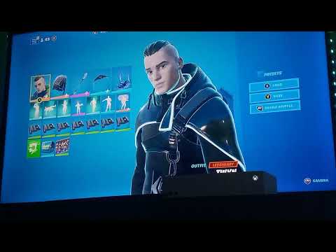 me and my brother playing rounds of fortnite