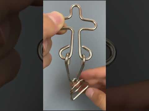 cross ring puzzle #puzzlegame  #puzzle #brainpuzzles  #woodpuzzle #asahotak #diy #brainteaser #quiz