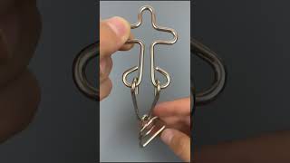 cross ring puzzle #puzzlegame  #puzzle #brainpuzzles  #woodpuzzle #asahotak #diy #brainteaser #quiz
