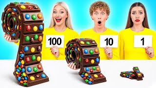 100 Layers of Food Challenge | Crazy Kitchen Situations by Multi DO Challenge