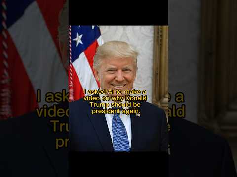 This is why Donald Trump should be president again. #donaldtrump #politics #ai #trending #youtube
