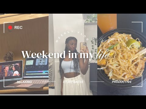 Weekly Vlog: Study dates, Self care nights,  post grad school thoughts, *productive* days in my life