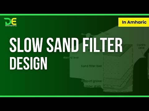 Slow sand filter Design