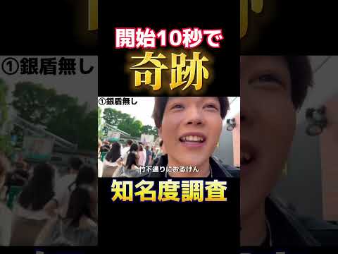 無名のやつが竹下通りで知名度調査してみた結果…#shorts