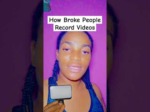 Watch how broke people record videos #youtubeshort #shortfeeds