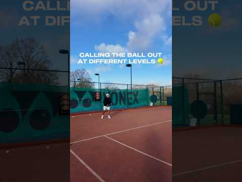 How do you call the ball out?🎾❌ #tennis #tenniscomedy #funny #tennisplayer #tennislife #tenniscoach