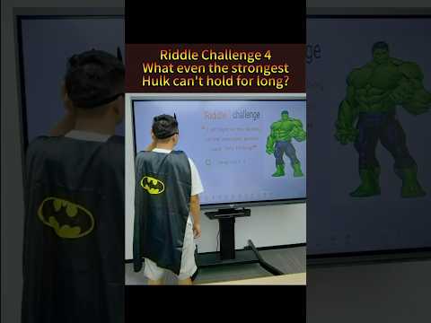 What thing can't the strongest Hulk hold for long?#riddles #riddle #riddlechallenge #whiteboard