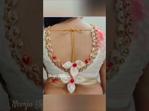 New popular blouse back neck designs #music #bollywood