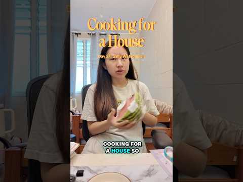 Day 27: A salty watermelon cause I’m a baller | COOKING FOR A HOUSE #cookingathome #homecafe