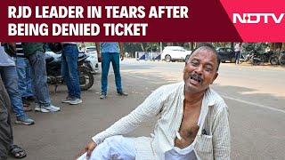 Bihar Election | High Drama at Lalu Yadav’s House: Leader Tears Kurta, Cries After Ticket Denial