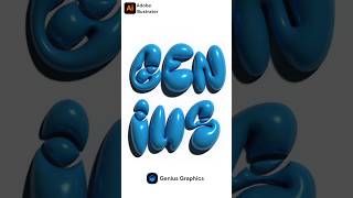 How to make 3D Bubble text in illustrator #3D #3dtext #illustrator #illustratortutorial