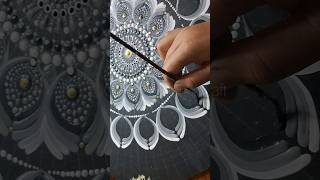 how to make dot art | simple dot mandala art for beginners | dot mandala painting #dotmandalaart