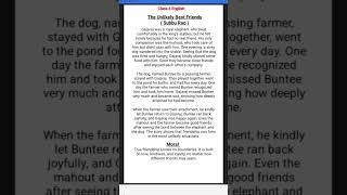 The Unlikely Best Friends Summary Class 6 English #class6#english#youtubeshorts#thestudyspottt