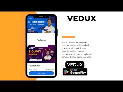 VEDUX APP LIVE | Complete Information For Students | NEET | JEE | Foundation | BY - VISHAL SIR