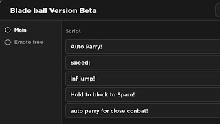 my script blade ball version beta