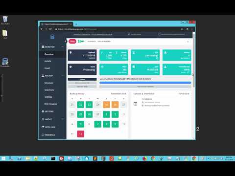 Monitoring an example backup