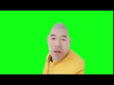 Asian Man in the snow (HD GREEN SCREEN) - Xue Hua Piao Piao