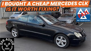 I BOUGHT A CHEAP MERCEDES CLK! IS IT WORTH FIXING?⚠️ FIX OR SCRAP⚠️