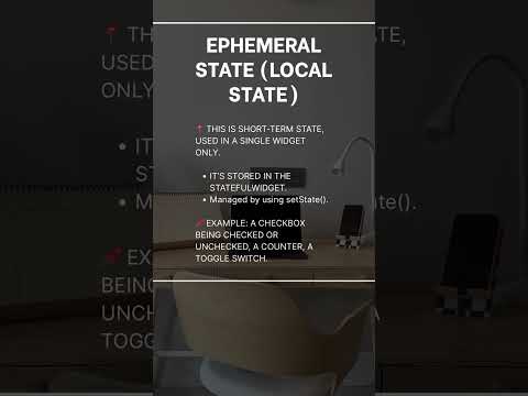 Types of State in Flutter #flutter #flutter widgets #flutter dev #fluttertutorial