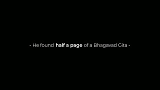 Sankirtanamrita  -  He Found Half a Page of a Bhagavad Gita