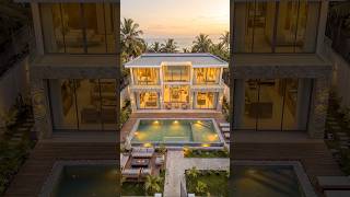 Abandoned Beachfront Villa Restored to Luxury Paradise 🌊✨ #shorts