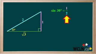 WCLN - Exact values in Special Triangles