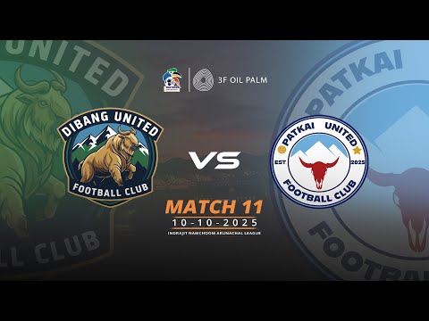 DIBANG UNITED vs PATKAI UNITED FC - Live  #INAL2025 - Match 11