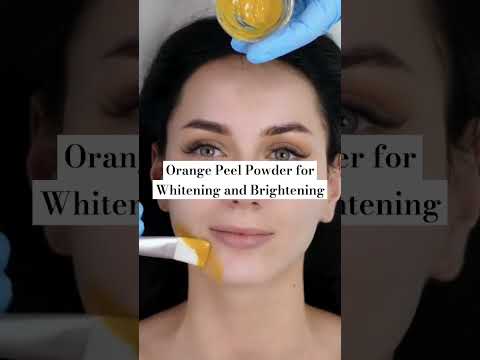 Orange Peel Powder for Whitening and Brightening #orangepeelpowder #brighteningskin #facewhitening