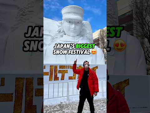 I TRIED Japan's BIGGEST Snow Festival! 🥶