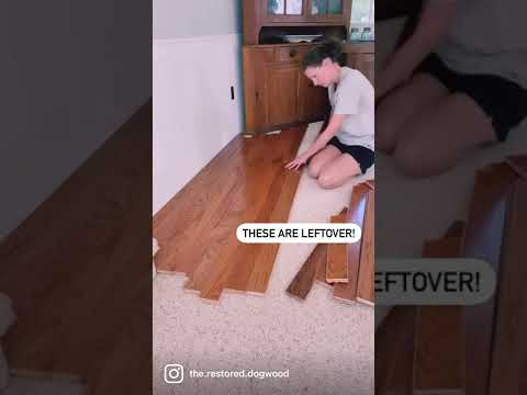 Temporary Staging Area // Budget Friendly // Recycled Flooring // Furniture