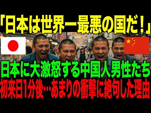 【海外の反応】「日本は世界一最悪な国だ！」日本に大激怒する中国人男性たち。→初来日1分後…あまりの衝撃に絶句した理由