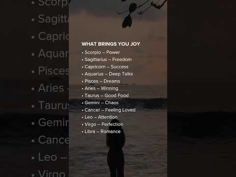 WHAT BRINGS YOU JOY #zodaic#astrology #shorts