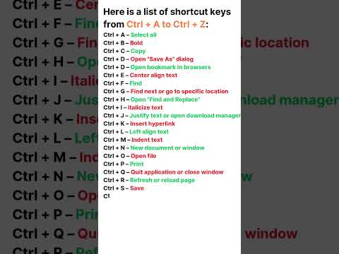 Computer Keyboard Shortcut Keys #computer