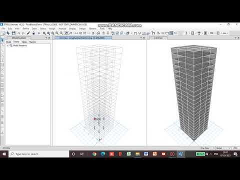 ETABS TUT.Pt12 - Wind Analysis, Retrieve Design Information, RCC Section Drawings