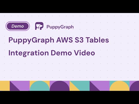 PuppyGraph AWS S3 Tables Integration Demo Video