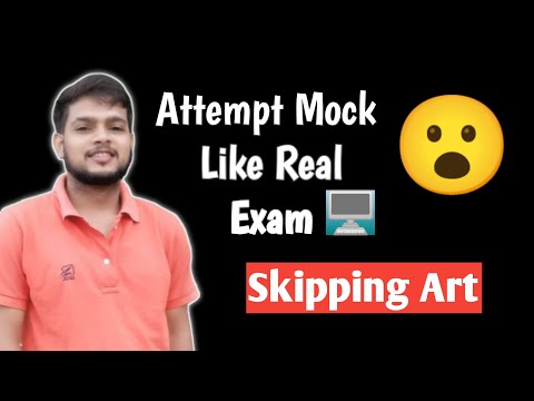 Mock Test like exam💻 | Art of Skipping⏭️