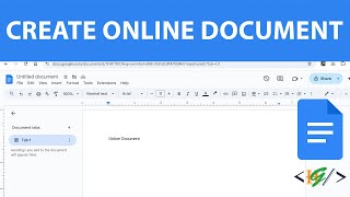 How to Create Document Online using Google Docs