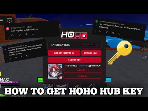 HOW TO GET HOHO HUB KEY 🔑 *Full English*