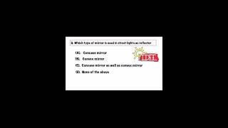 class 10 physics chapter 1 mcq | chapter 1 mcq light reflection and refrection #short #mcq part 1