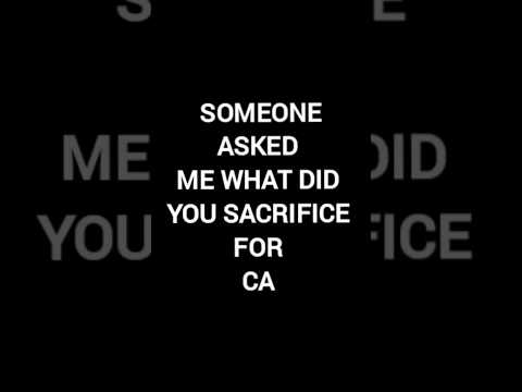 What did you sacrifice #cainterjan25