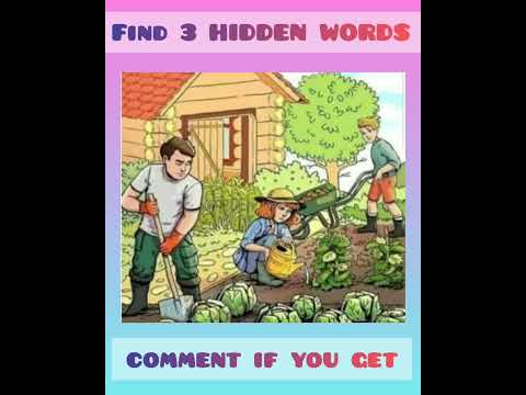 🧐find the 3 hidden words🔥#findthepuzzle#game#shorts
